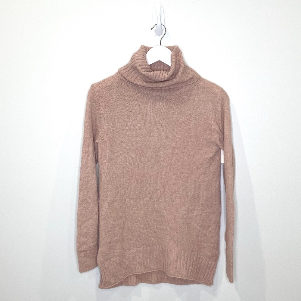bp Pale Pink Turtleneck Knit Sweater
